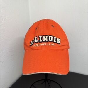 Illinois Fighting Illini Embroidered Hat Cap Orange Colosseum‎ Unisex Strapback